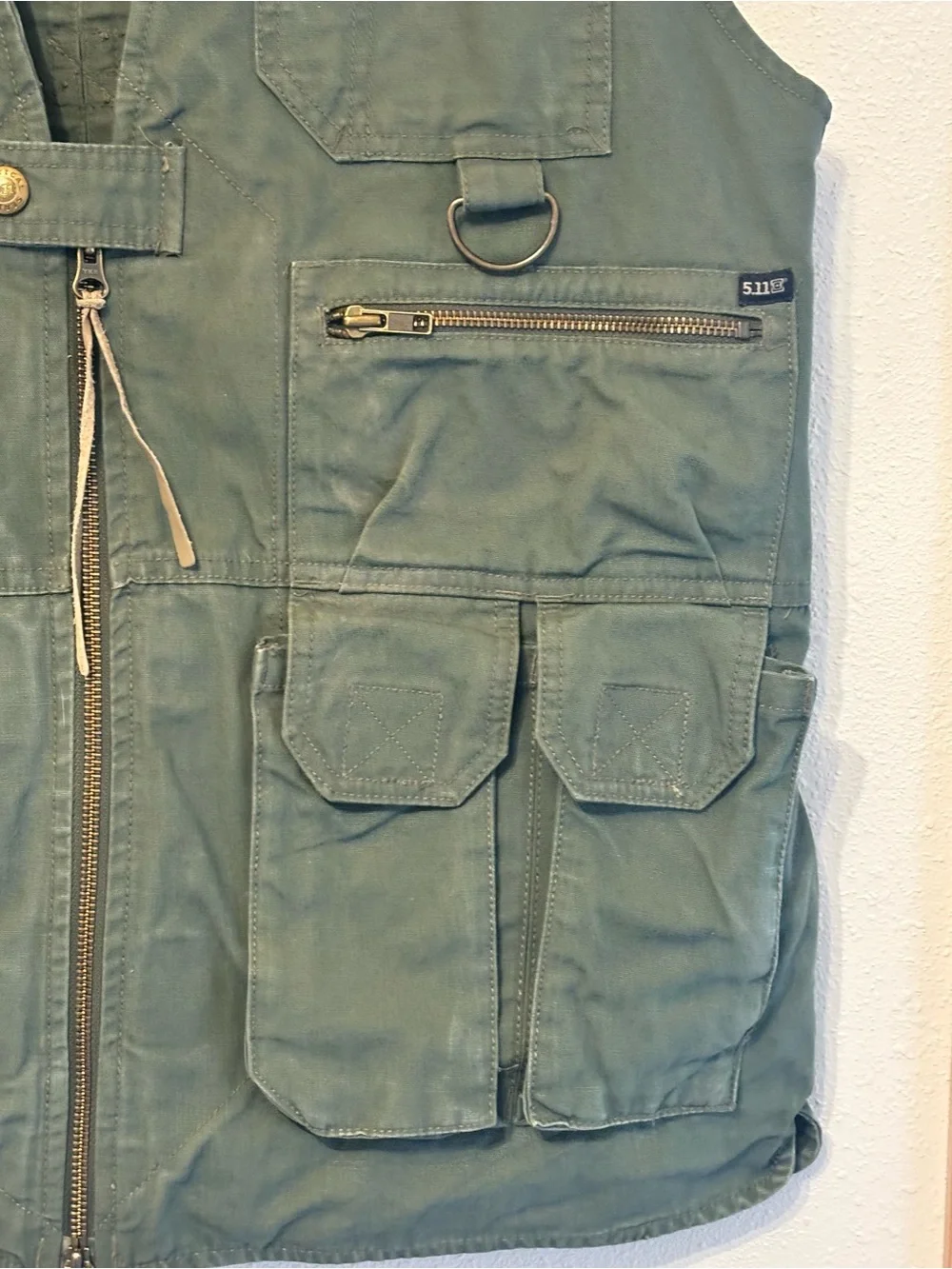 5.11 Tactical Olive Utility Vest with Multiple Pockets M 0061S